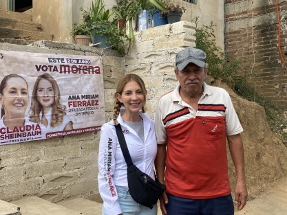 En su día 16 de campaña, Ana Miriam Ferráez, aspirante a la diputación federal por el Distrito de Xalapa, recorrió la Colonia Moctezuma. 