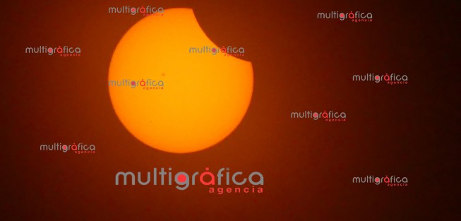 Así se pudo observar desde Xalapa el eclipse de sol. 