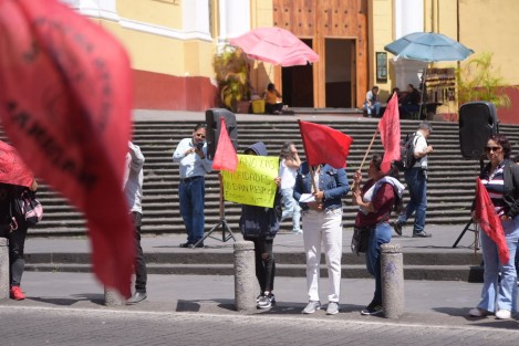 Integrantes de Antorcha Campesina, en jornada nacional exigieron justicia  para sus compañeros asesinados en el estado de Guerrero. 