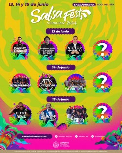 Este lunes se dio a conocer el elenco del Salsa Fest 2024 que incluye a: Rubén Blades, Oscar D León, Danny Daniel, Víctor Manuelle, Orquesta Guayacán, entre otros, del 13 al 15 de junio, en el Salsódromo de Boca del Río, Ver. 