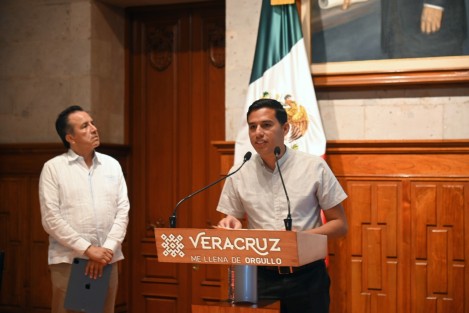 Durante conferencia en Palacio de Gobierno se dio cuenta de varias acciones de la FGE en fechas recientes. Imagen