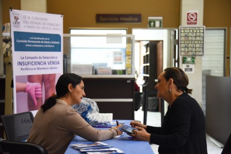 La circulación sanguínea es fundamental en la salud. Por eso, el Congreso del Estado, a través de la Oficina de Servicios Médicos y de la Comisión Permanente de Salud y Asistencia, realizó una campaña de Detección de Insuficiencia Venosa Periférica en Miembros Inferiores.