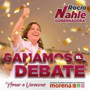 Como es tradicional, al concluir el debate entre los candidatos a la gubernatura de Veracruz, los dos que pelean el cargo  se proclamaron vencedores.