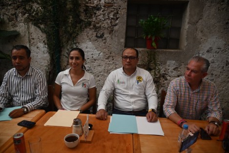 Los dirigentes municipales: Fernando Cano  del PRD, Diana González  del PRI, y Pedro Alvarado del PAN, anunciaron que denunciarán a la candidata ala diputación local, Dohreny García Cayetano por utilizar presuntamente una cuadrilla de trabajadores de  la Secretaria del Trabajo.