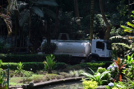 Afortunadamente las fuentes de agua naturales de Xalapa siguen brotando, tal como la del parque Los Tecajetes, de donde el ayuntamiento surte siempre las pipas de parques y jardines para mantener esos espacios en buenas condiciones durante todo el año... menos cuando llueve. 
