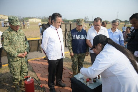  Durante la incineración de 806 kilos de distintos narcóticos, el Gobierno del Estado destacó los avances en el aseguramiento de drogas tradicionales y sintéticas como resultado de acciones estratégicas de los tres órdenes de gobierno para erradicar la presencia de sustancias ilegales en la sociedad hacia la construcción de la paz.