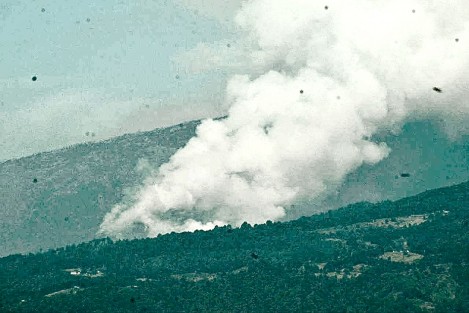 Intenso incendio forestal se ha reactivado esta mañana en la zona alta de Xico; el fuego consume por ahora pastizales en un lugar comprendido entre las comunidades Pocitos y Paso Panal. Personal de Protección Civil Xico ya acude para sumarse al combate de las llamas.