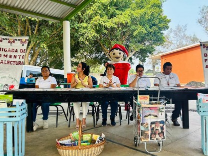 La Brigada de Promoción de la Lectura y la Cultura Mujeres Insurgentes estuvo presente en E lChico, localidad perteneciente a Emiliano Zapata, Veracruz; el grandioso equipo de talleristas llevó a cabo la jornada brigadista llena de alegría y donde el público principal se conformó con más de 150 alumnos y alumnas.