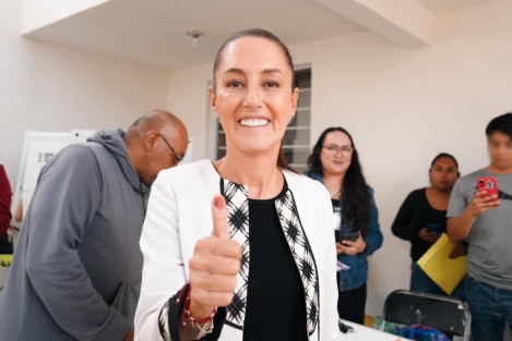 Candidatos presidenciales  listos para ir por sus promociones. 