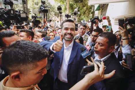 Candidatos presidenciales  listos para ir por sus promociones. 