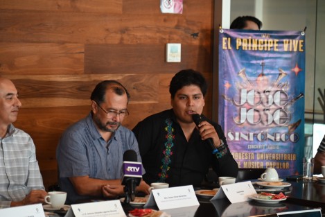 Organizadores invitan al concierto sinfónico El Príncipe vive, tributo de la Orquesta Universitaria de Música Popular a José José, este 15 de junio en la Sala Tlaqná.