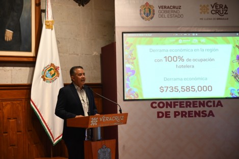 El titular de la Secretaría de Turismo (SECTUR), Iván Francisco Martínez Olvera informó los resultados extraordinarios del Salsa Fest Veracruz 2024, al que asistieron 551 mil personas de México y de 14 países, con derrama económica de  735 mdp hacia los prestadores de servicios de la región, y ocupación hotelera del 100 por ciento en la conurbación Veracruz-Boca del Río.