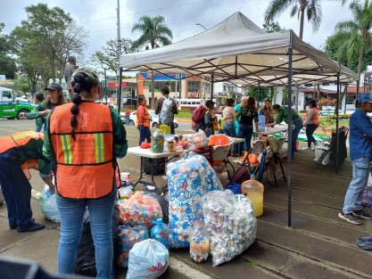 Se estimaba la colecta de 80 toneladas de electrónicos, plástico, cartón y papel; aceite, llantas y vidrio. 