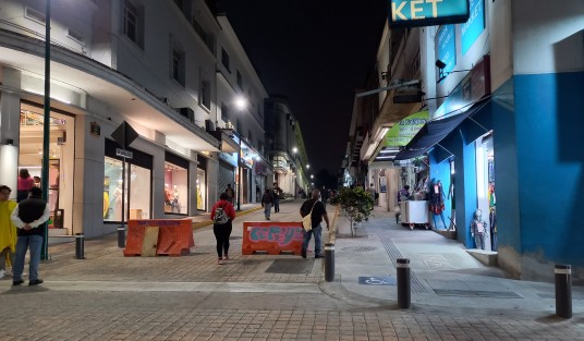 Así luce la calle Lucio en el tramo de Altamirano y Juárez. 