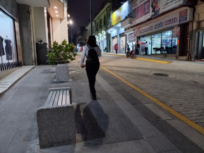 Así luce la calle Lucio en el tramo de Altamirano y Juárez. 