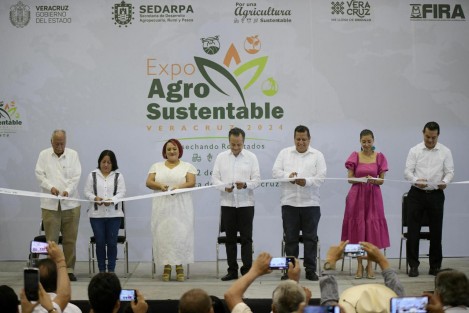 Fue inaugurada la Expo Agro Sustentable  Veracruz 2024 Cosechando Resultados en el World Trade Center de Boca del Río, que se llevará a cabo este jueves y mañana viernes con actividades como talleres, conferencias, venta de productos agro ecológicos y más. 