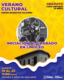 Amplia y variada cartelera cultural ofrece la Dirección de Cultura del Ayuntamiento de Xalapa en la semana que inicia. Para Más información y detalles de todos los eventos los puede consultar en la página de Facebook de Cultura Xalapa. 