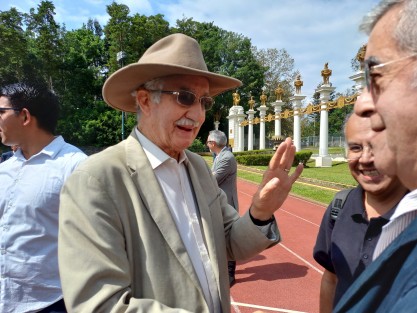 En el evento estuvo presente el Ing. Jorge Modesto Rollad Constantine, nieto del Ingeniero y constructor Modesto C. Rolland, quien estuviera a cargo de la construcción en tiempo récord de esta obra (dos meses y 19 días).