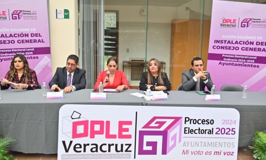 En las instalaciones del Museo de Antropología de la ciudad de Xalapa se realizó la sesión solemne de instalación del consejo general para el proceso electoral local ordinario 2024-2025