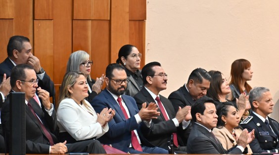 Aspectos del recinto legislativo durante la tomo de protesta de Rocío Nahle como Gobernadora de Veracruz. 