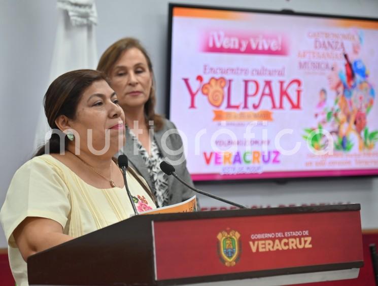 La Secretaría de Cultura de Veracruz (SECVER) anunció el Encuentro Cultural Yolpaki, evento sin precedente que, del 23 al 25 de este mes, se llevará a cabo en la Macroplaza del puerto de Veracruz para celebrar la riqueza y diversidad de los pueblos originarios.