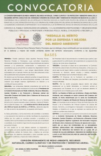 La Comisión Permanente de Medio Ambiente, Recursos Naturales, Cambio Climático y de Protección y Bienestar Animal de la LXVII Legislatura emitió la convocatoria para el otorgamiento de la medalla al Mérito por la Defensa y Mejora del Medio Ambiente 2025, distinción que entrega anualmente el Congreso del Estado para reconocer las acciones en favor del medio ambiente.
