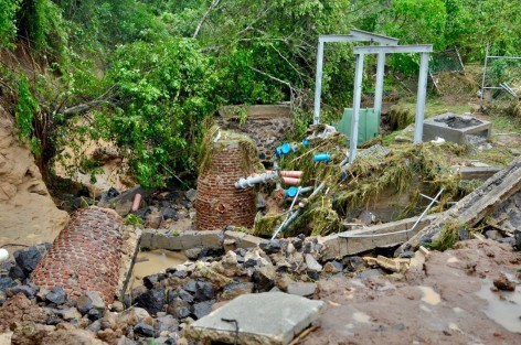 Derivado de las fuertes lluvias registradas por la tomenta tropical 