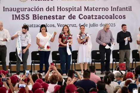 Con una inversión superior a los 800 millones de pesos y tras años de abandono, el Hospital Materno Infantil IMSS-Bienestar de Coatzacoalcos fue inaugurado como un emblema de justicia social y muestra de lo que representa la Cuarta Transformación en Veracruz, Oaxaca, Chiapas y Tabasco.
