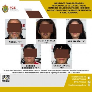La Fiscalía General del Estado informa que, como resultado del trabajo realizado por la Trilogía Investigadora, se obtuvieron datos relevantes y pruebas científicas suficientes para establecer la probable responsabilidad y participación de los ahora imputados en los delitos señalados. Esto permitió cumplimentar una orden de aprehensión en su contra y presentarlos ante el juez que los requería.