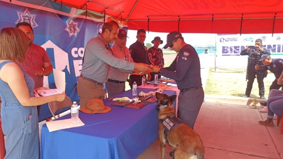 La Unidad Canina K9 de la Secretaría de Seguridad Pública obtuvo el Primer Lugar Nacional por Excelencia en el Campeonato de Perros de Servicio Policial, celebrado en Ciudad Cuauhtémoc, Chihuahua.

