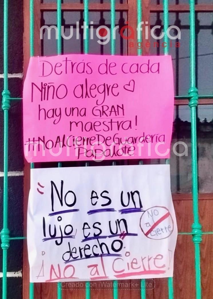 Madres trabajadoras del IMSS en Coatepec en riesgo de perder el servicio de guardería por el cierre de la estancia infantil Papalote 