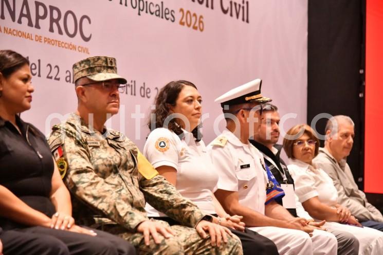 El Gobierno de Veracruz inauguró la Reunión Nacional de Protección Civil para la Temporada de Lluvias y Ciclones Tropicales 2026, en el World Trade Center de Boca del Río.