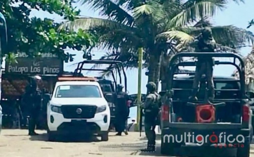 Cruenta balacera en costa Esmeralda
