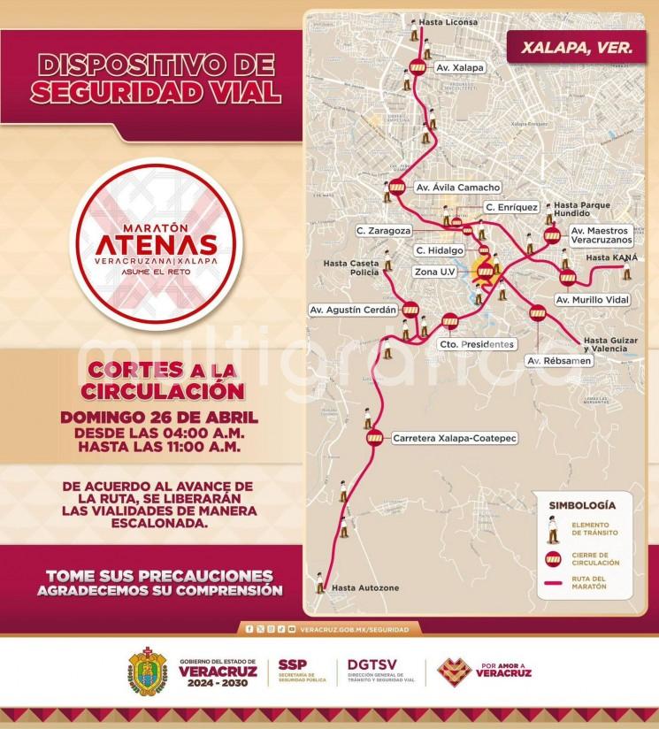 ?
Cierres viales en Xalapa este domingo por Maratón Atenas Veracruzana 2026
