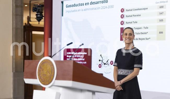 CSP presenta el Plan de Gasoductos con una inversión de más de 140 mil mdp hacia 2030

El objetivo de cualquier país es la soberanía energética, ampliar sus capacidades de producción, de combustibles o de fuentes renovables de energía para no depender del exterior, señaló
