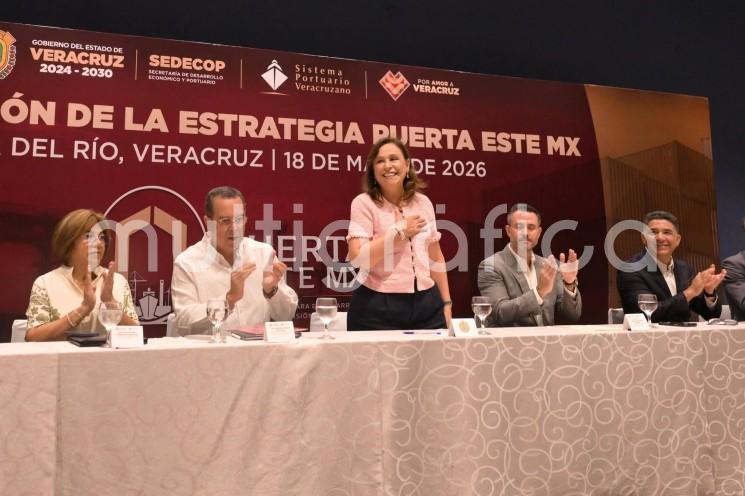 Presenta Veracruz estrategia Puerta Este MX; tiene condiciones para la inversión y el desarrollo: Rocío Nahle