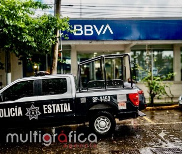 Asaltan sucursal BBVA de avenida Xalapa