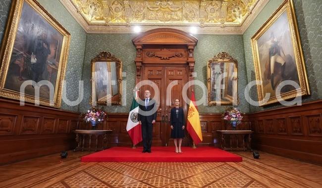 Presidenta Claudia Sheinbaum recibe en Palacio Nacional al Rey Felipe VI