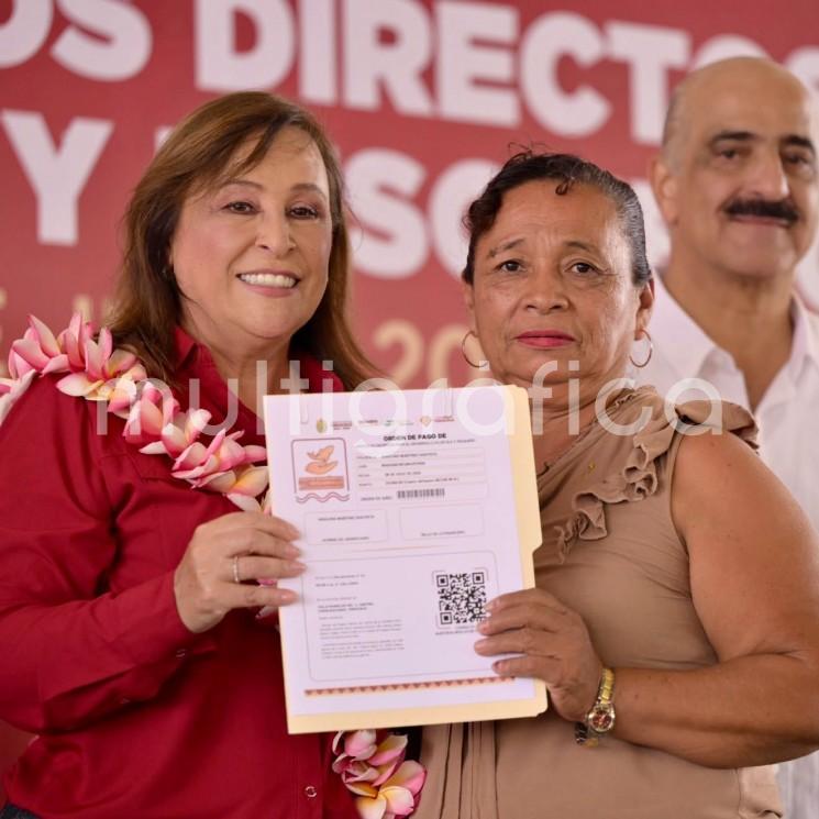 Gobernadora regresa a Minatitlán; pescadores reciben apoyo estatal adicional a Bienpesca