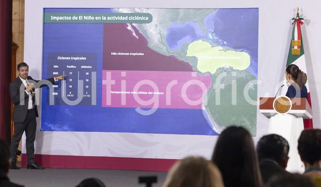 La prevención es nuestra fuerza: CSP informa acciones ante lluvias por fenómeno de -El Niño-; se trabaja en alertamiento telefónico

-El objetivo es que en dos meses más o menos tengamos listo el alertamiento telefónico para que se pueda informar a toda la gente, a todas las mexicanas y mexicanos-, puntualizó

