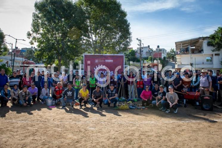 Con apoyo de la ciudadanía, trabaja Ayuntamiento en la recuperación de espacios públicos, hubo Tequio 