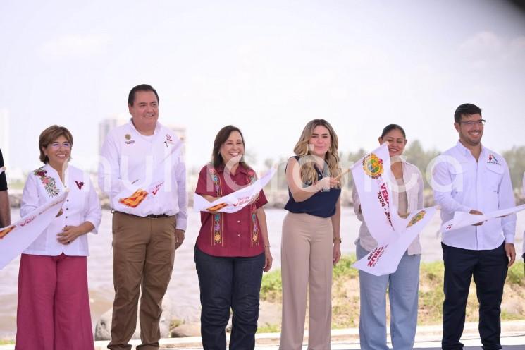 Cumple Rocío Nahle compromiso;  inicia construcción del Puente del Sotavento