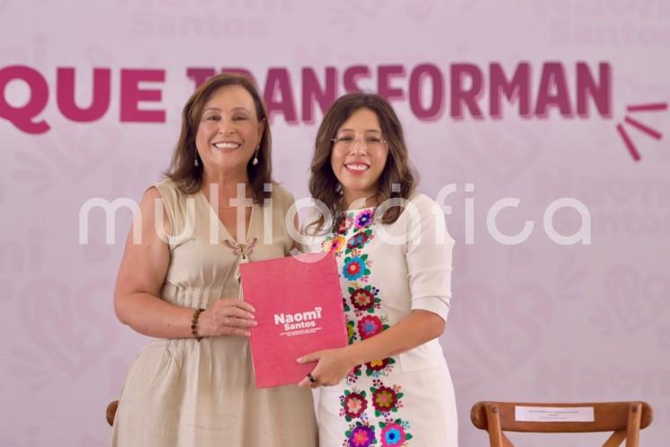 Diputada Naomi Santos rinde cuentas al distrito de Minatitlán