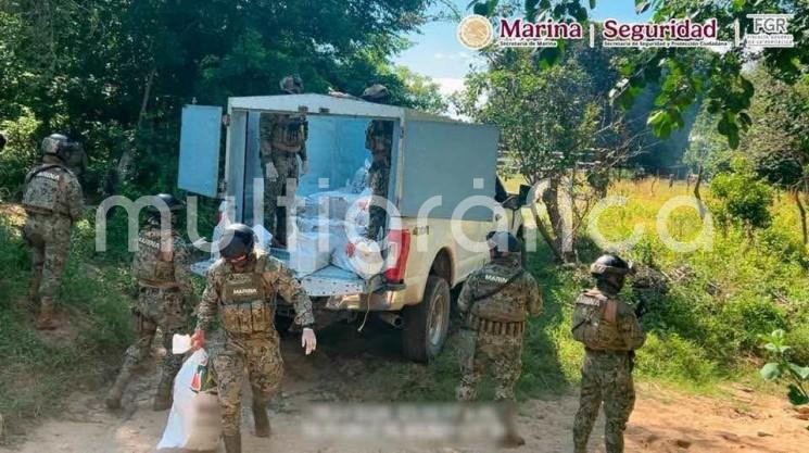 Aseguran más de 800 kilos de presunta cocaína en Tonalá; golpe al narcotráfico supera los 181 millones de pesos