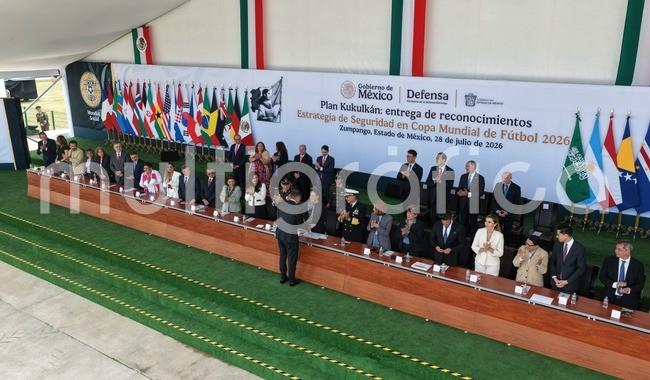 CSP reconoce a integrantes del Plan Kukulkán por seguridad en el Mundial 2026.

Afirmó que este evento permitió mostrar al mundo el verdadero rostro de México: un país en paz, alegre y hospitalario
