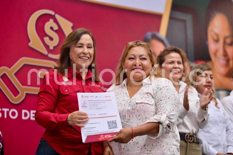 Transformación con justicia social, mil 800 personas de siete municipios reciben Apoyo a la Palabra: Rocío Nahle