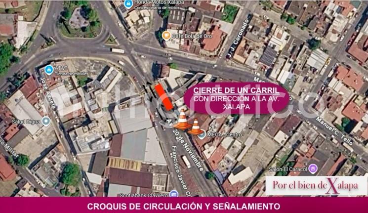 En marcha los trabajos de rehabilitación en avenida 20 de Noviembre; habrá reducción a un carril