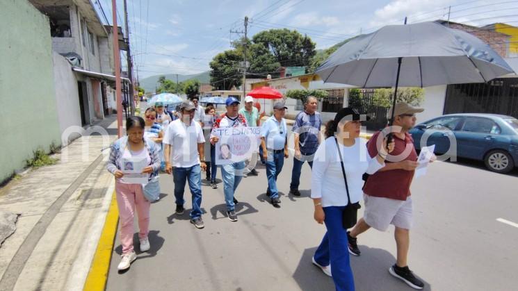 Familiares de Miriam Almeida marchan en Ciudad Mendoza