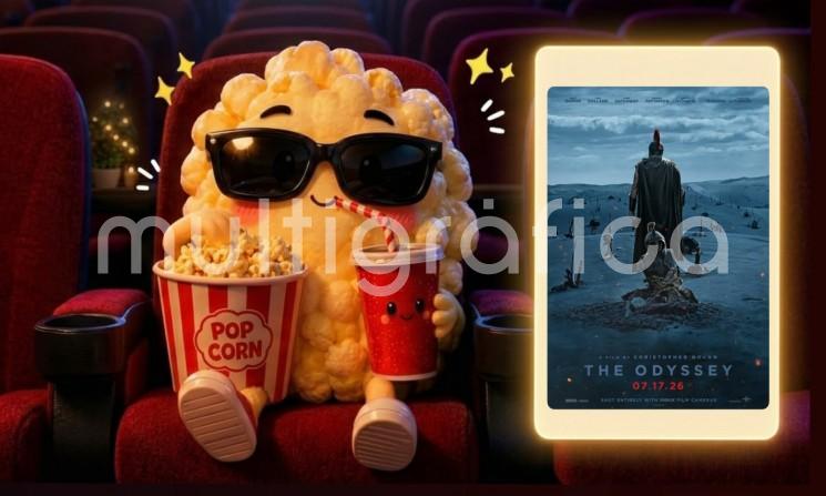 El fin de semana aún no termina y Palomita Dominguera trae para ti la recomendación de La Odisea, la nueva adaptación dirigida por Christopher Nolan, que se estrenó el 17 de julio de 2026 y que aún continúa en gran parte de las carteleras, por lo que todavía estás a tiempo de disfrutarla en la pantalla grande.