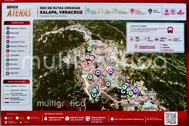 Atenas conectará cinco zonas de Xalapa; prevén beneficiar a 200 mil usuarios diarios